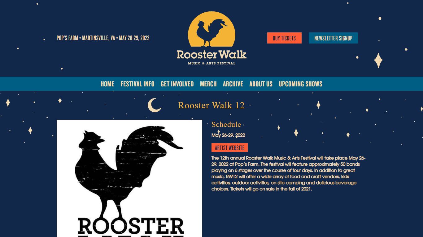 Rooster Walk 12 – Rooster Walk Music & Arts Festival