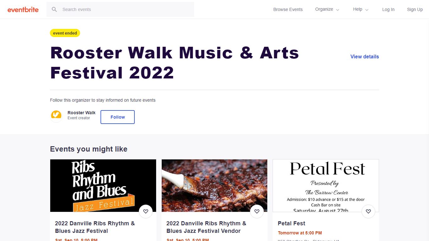 Rooster Walk Music & Arts Festival 2022 - Eventbrite